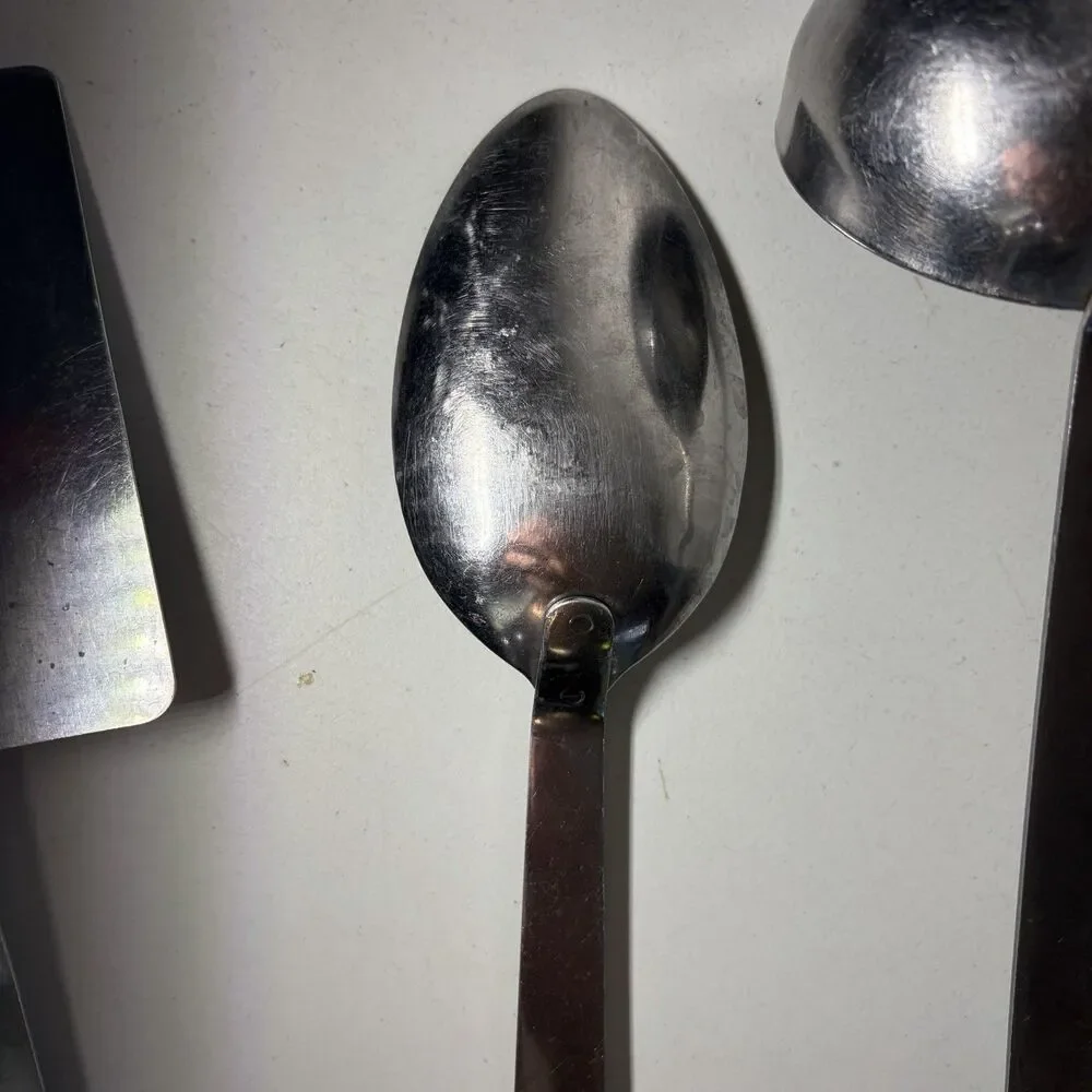 VTG Marcrest Stainless Steel Wooden Handle Kitchen Utensils Made in USA